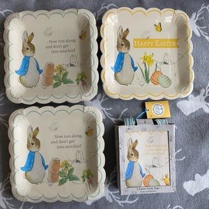🐇 🪺🥕 Peter Rabbit Plates and Bags 🥕🪺🐇